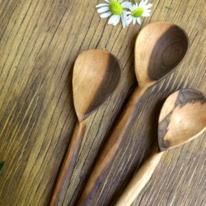 Hand Carved Wild Olive Wooden Spoon